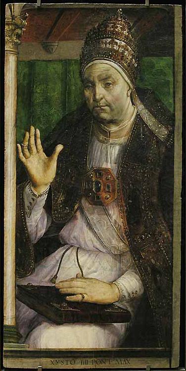 Justus van Gent Pope Sixtus IV china oil painting image